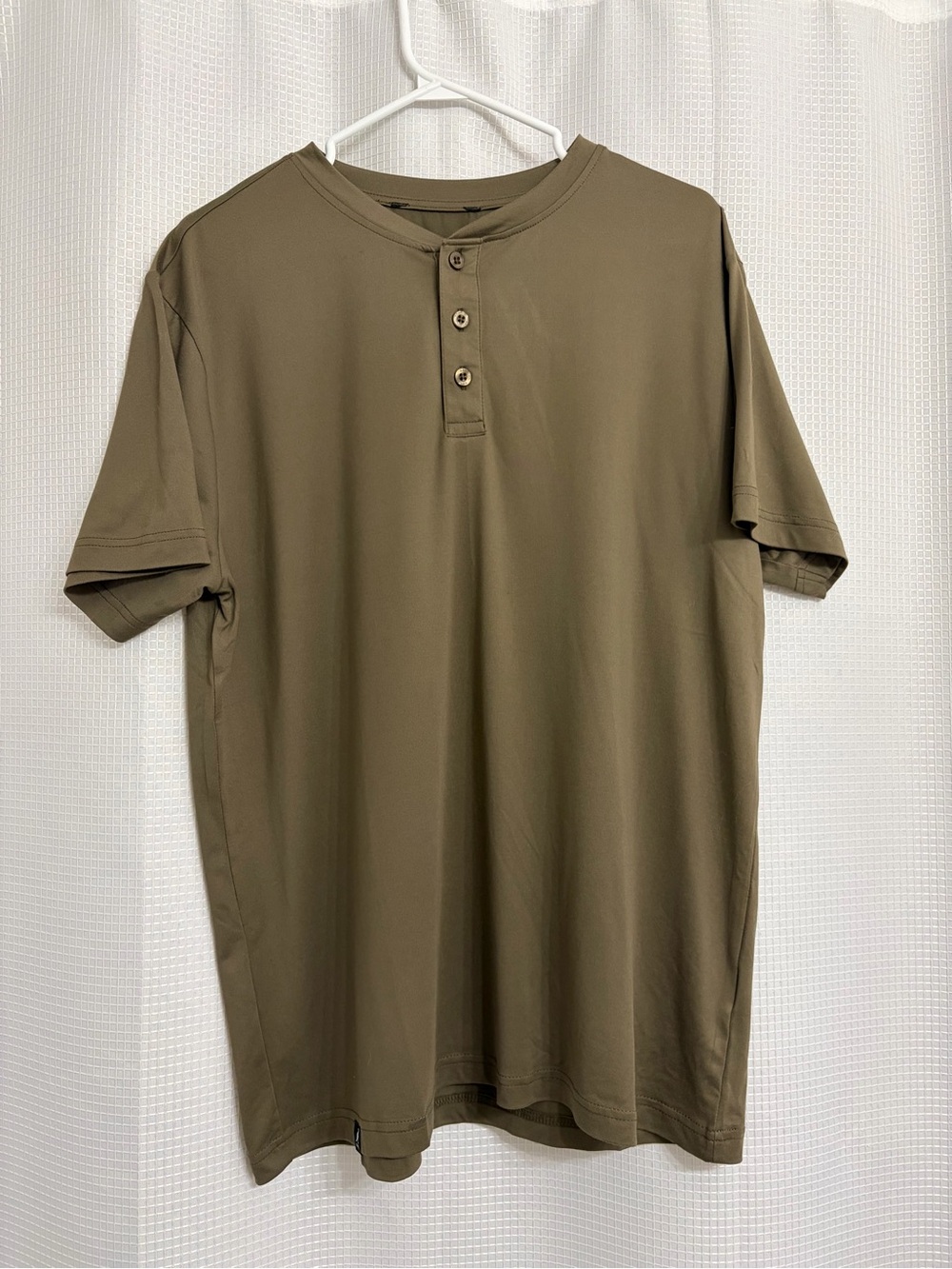 Kangol Olive Henley Short Sleeve Shirt